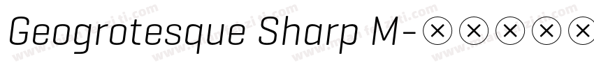 Geogrotesque Sharp M字体转换